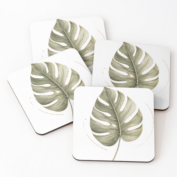 Item preview, Elegant Gold Monstera Leaf Botanical Minimalist Aesthetic Design designed and sold by MUSA'S.