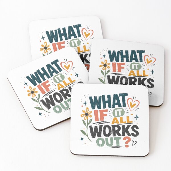 Item preview, What If It All Works Out? Optimism Positive Message Encouragement designed and sold by RetroMini2026.