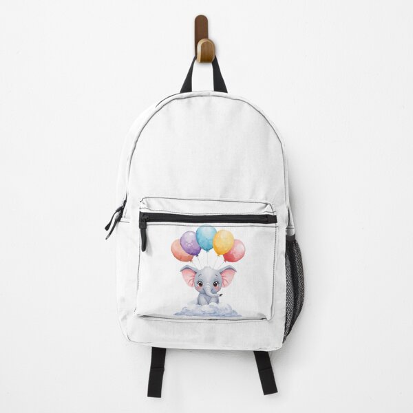 Item preview, A Gorgeous Kawaii Baby Elephant - Pastel Watercolors Balloon Arts designed and sold by DigitfanStudio.