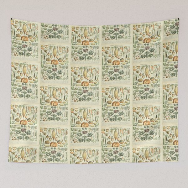 Item preview, French Vegetables Botanical Chart Legumes  designed and sold by TeeARTHY.