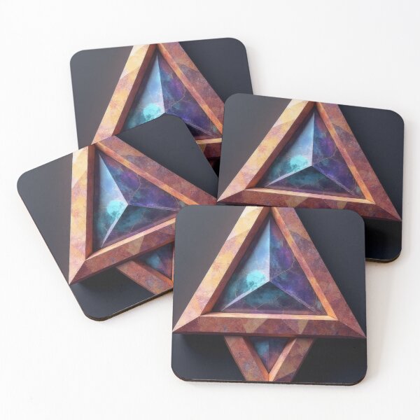 Item preview, Abstract geometric shape with a shimmering core designed and sold by Mianku | Für das Leben.