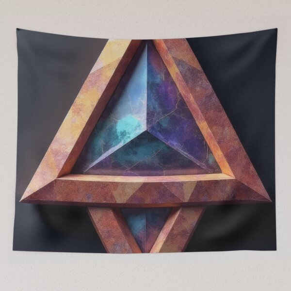 Item preview, Abstract geometric shape with a shimmering core designed and sold by Mianku | Für das Leben.