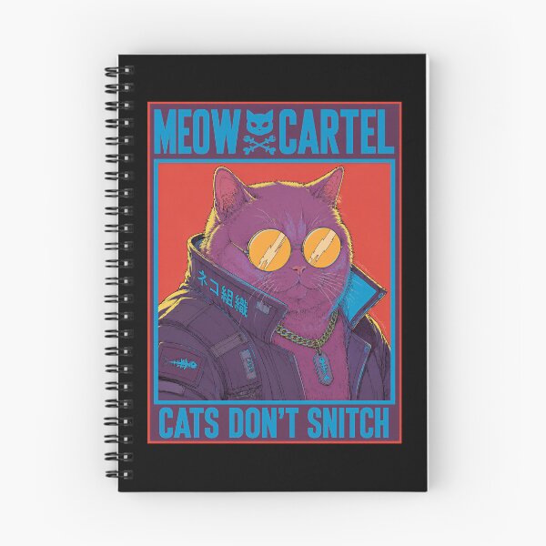 Item preview, MEOW CARTEL – Cyberpunk Mafia Cat designed and sold by RedHDesign.
