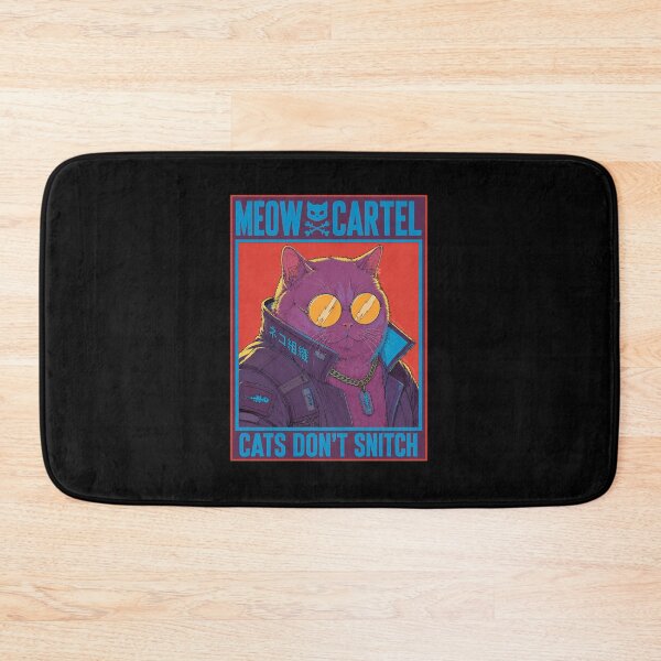 Item preview, MEOW CARTEL – Cyberpunk Mafia Cat designed and sold by RedHDesign.