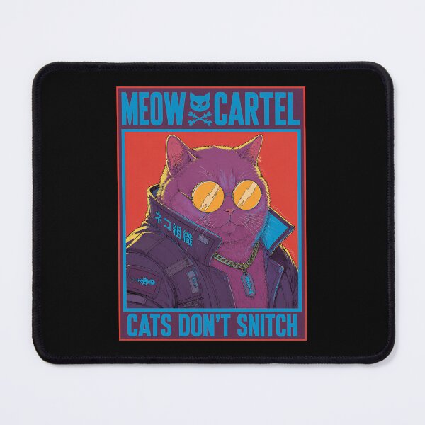 Item preview, MEOW CARTEL – Cyberpunk Mafia Cat designed and sold by RedHDesign.