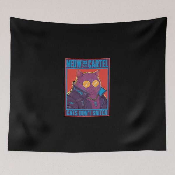 Item preview, MEOW CARTEL – Cyberpunk Mafia Cat designed and sold by RedHDesign.