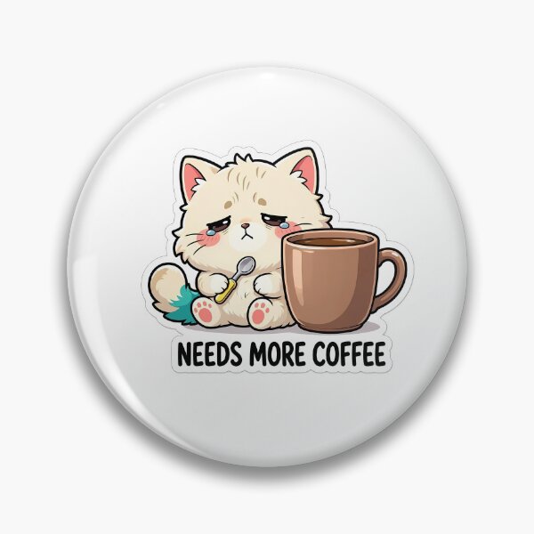 Item preview, Funny Tired Coffee Cat Needs More Coffee Cute Animal Gift designed and sold by crazyhome.