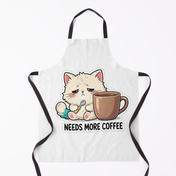 Item preview, Funny Tired Coffee Cat Needs More Coffee Cute Animal Gift designed and sold by crazyhome.