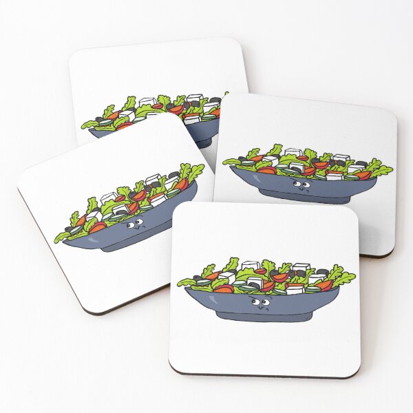 Item preview, Sassy Greek Salad Sticker | Funny Healthy Food Cartoon with Attitude designed and sold by MyxaART.