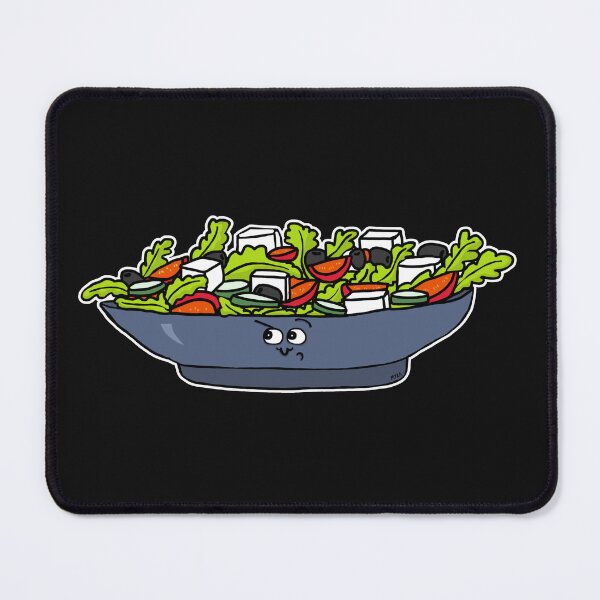 Item preview, Sassy Greek Salad Sticker | Funny Healthy Food Cartoon with Attitude designed and sold by MyxaART.