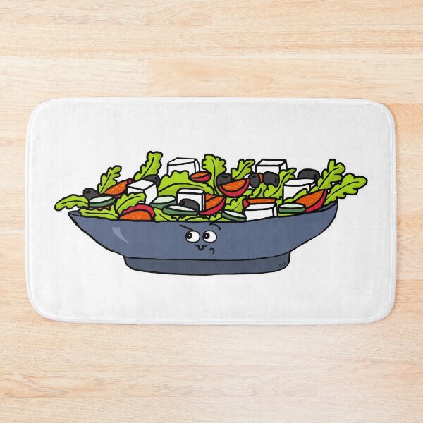 Item preview, Sassy Greek Salad Sticker | Funny Healthy Food Cartoon with Attitude designed and sold by MyxaART.