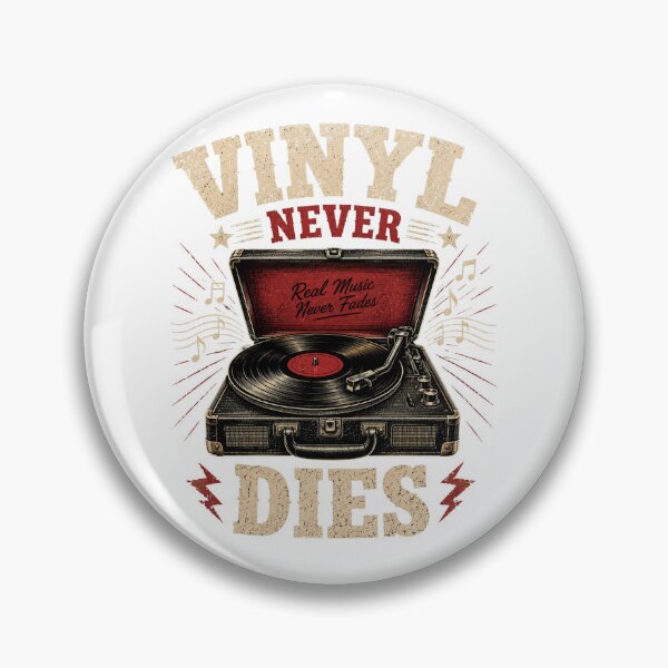 Item preview, Vinyl Never Dies T-Shirt | Vintage Record Player Music Lover Tee designed and sold by Danny's Tees.