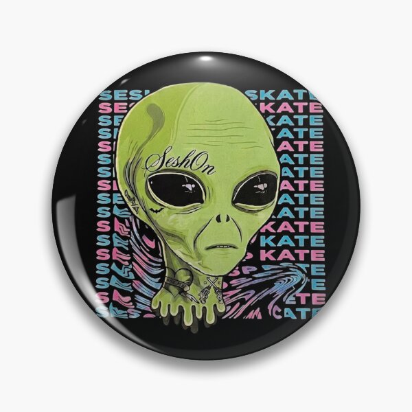 Item preview, Skater Alien Head Retro Vaporwave Style designed and sold by DanniJordan.