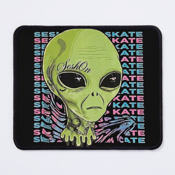 Item preview, Skater Alien Head Retro Vaporwave Style designed and sold by DanniJordan.