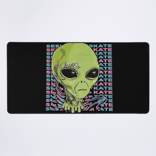 Item preview, Skater Alien Head Retro Vaporwave Style designed and sold by DanniJordan.