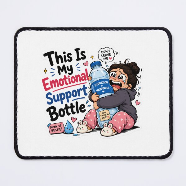 Item preview, This Is My Emotional Support Bottle – Funny Water Bottle Sticker designed and sold by BLOOMVELLE.