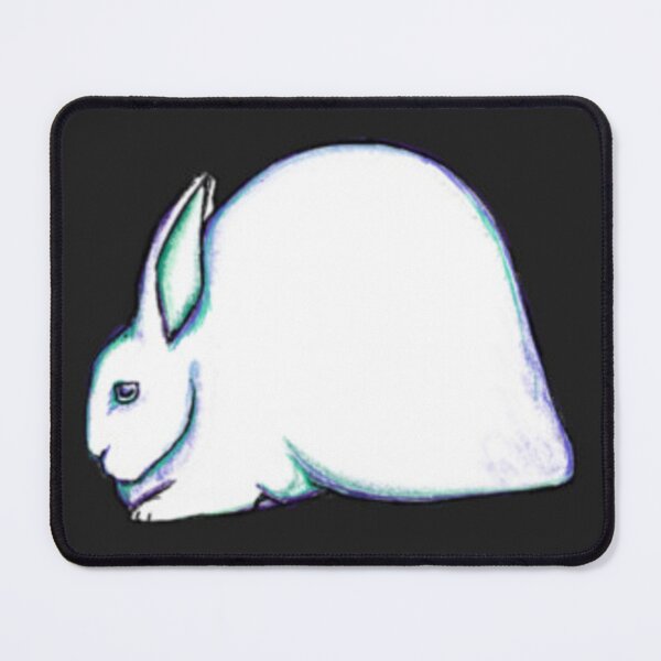 Item preview, Simple White Bunny Silhouette designed and sold by GreenFluffBun.