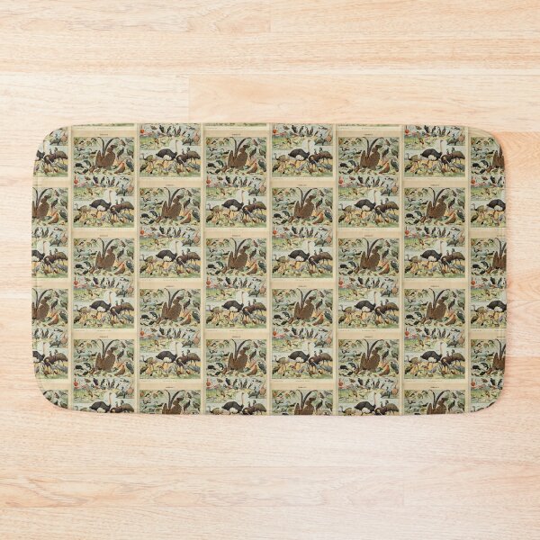 Item preview, Vintage Birds Ostrich Quail Wildlife Poster Adolphe Millot designed and sold by TeeARTHY.