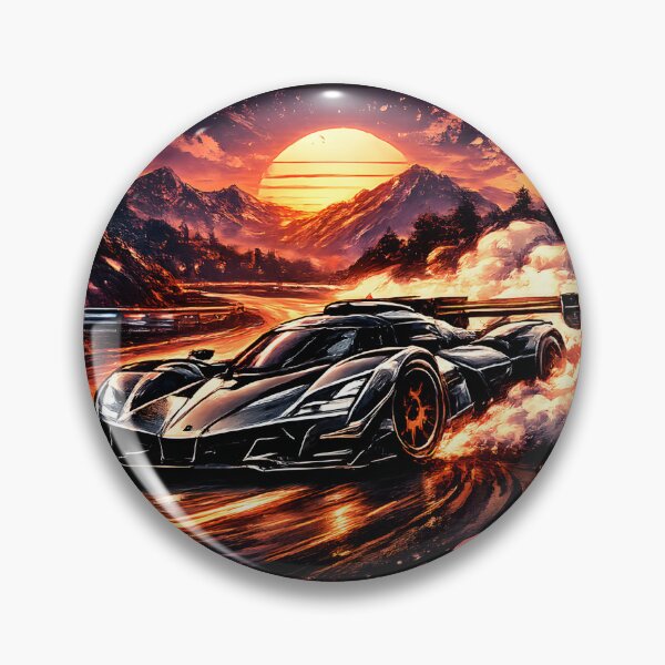 Item preview, Certified Track Addict Vintage GT Drift Racing Car Sunset Motorsport Design designed and sold by boutkhilnl.