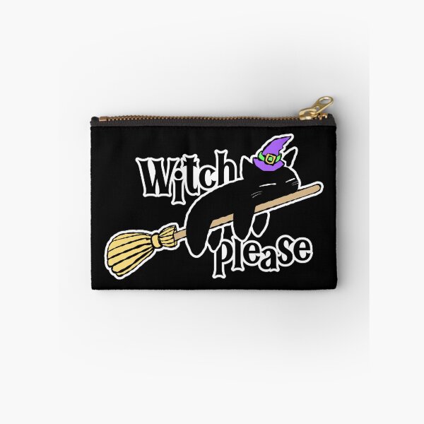 Item preview, Witch Please Funny Black Cat Broomstick Halloween designed and sold by MZS Studio.