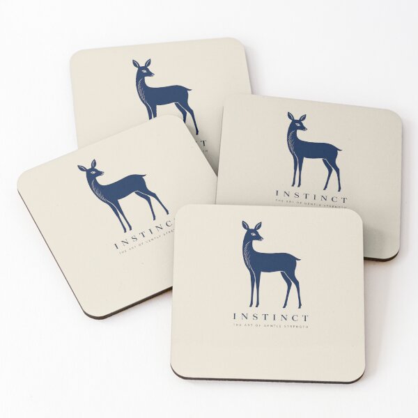Item preview, Minimalist Doe Deer Instinct Line Art Wellness Logo Design designed and sold by Panom Suavichien.