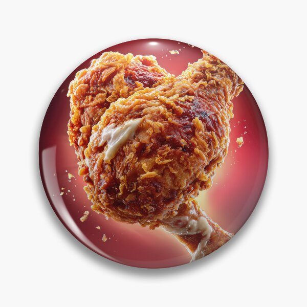Item preview, Golden Crispy Fried Chicken Drumstick | Crunchy Food Art | Crispy Comfort Food Illustration designed and sold by Grafititee.