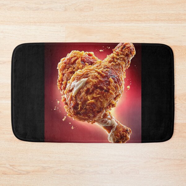 Item preview, Golden Crispy Fried Chicken Drumstick | Crunchy Food Art | Crispy Comfort Food Illustration designed and sold by Grafititee.