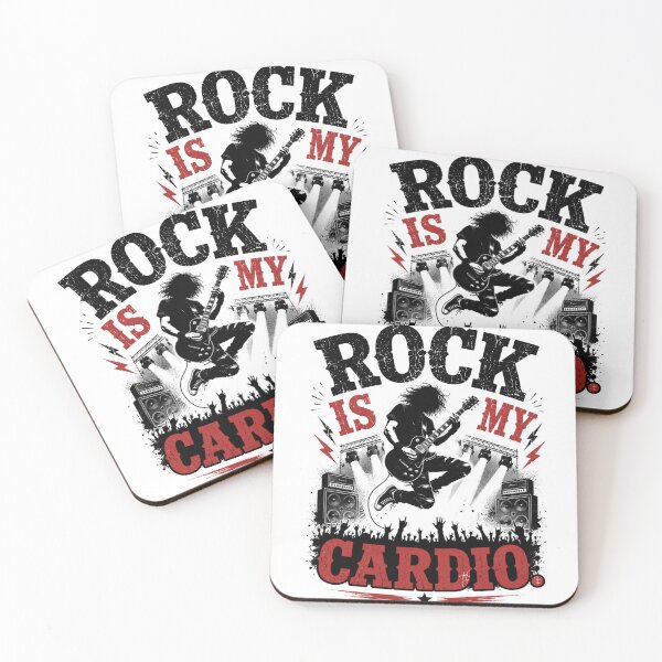 Item preview, Rock Is My Cardio T-Shirt | Funny Rock and Roll Guitar Music Tee designed and sold by Danny's Tees.