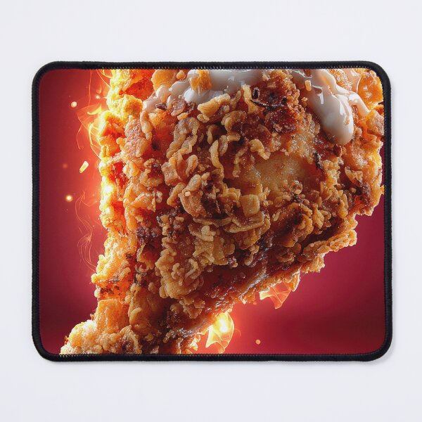 Item preview, Golden Crispy Fried Chicken Drumstick | Crunchy Food Art | Crispy Comfort Food Illustration designed and sold by Grafititee.