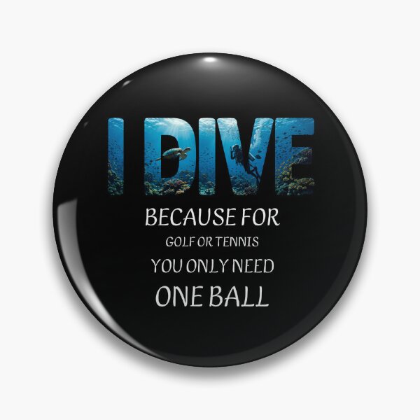 Item preview, I Dive – Minimalist Scuba Diving Shirt with Funny Dive Quote designed and sold by SVALANART.
