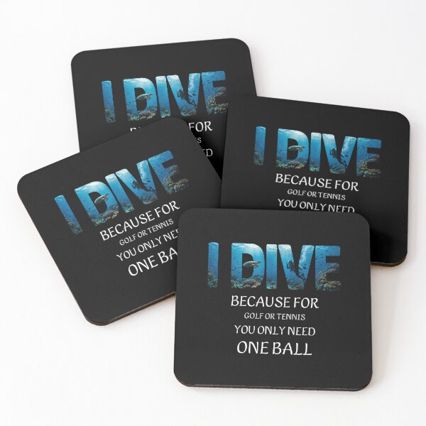 Item preview, I Dive – Minimalist Scuba Diving Shirt with Funny Dive Quote designed and sold by SVALANART.
