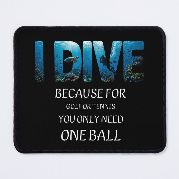 Item preview, I Dive – Minimalist Scuba Diving Shirt with Funny Dive Quote designed and sold by SVALANART.