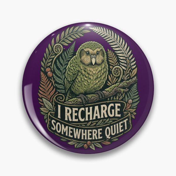 Item preview, Kakapo I Recharge Somewhere Quiet designed and sold by Max Store.