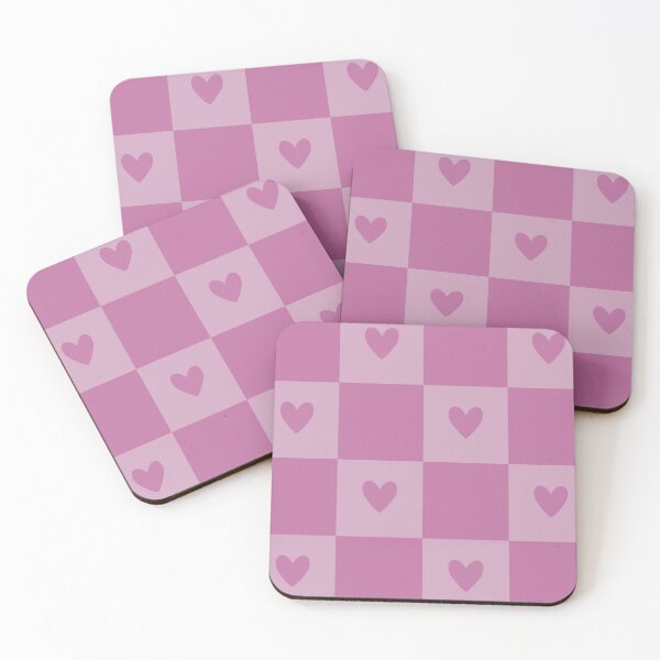 Item preview, Checkered Heart Pattern Pink designed and sold by Manic Purgatory.