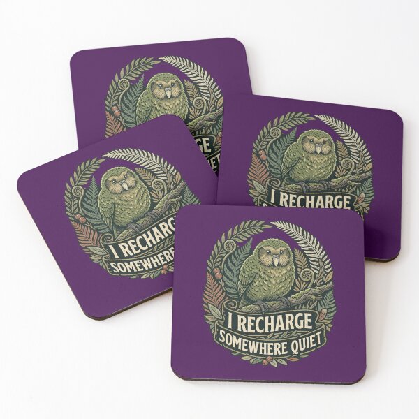 Item preview, Kakapo I Recharge Somewhere Quiet designed and sold by Max Store.