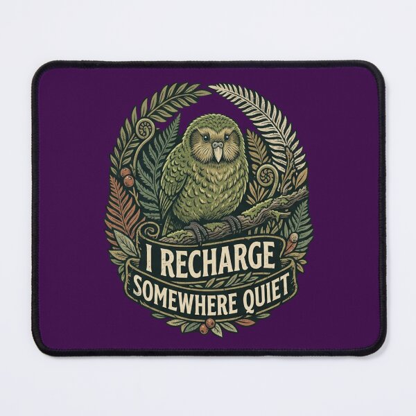 Item preview, Kakapo I Recharge Somewhere Quiet designed and sold by Max Store.