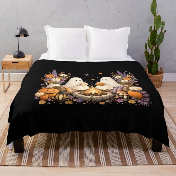 Item preview, Floral Ghost Trick Or Treat, Fright Night, 31 October, Spooky Season designed and sold by vintagearttee.