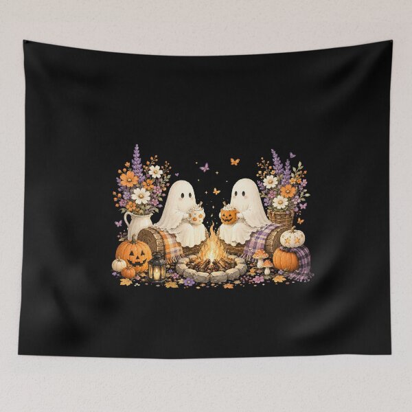 Item preview, Floral Ghost Trick Or Treat, Fright Night, 31 October, Spooky Season designed and sold by vintagearttee.