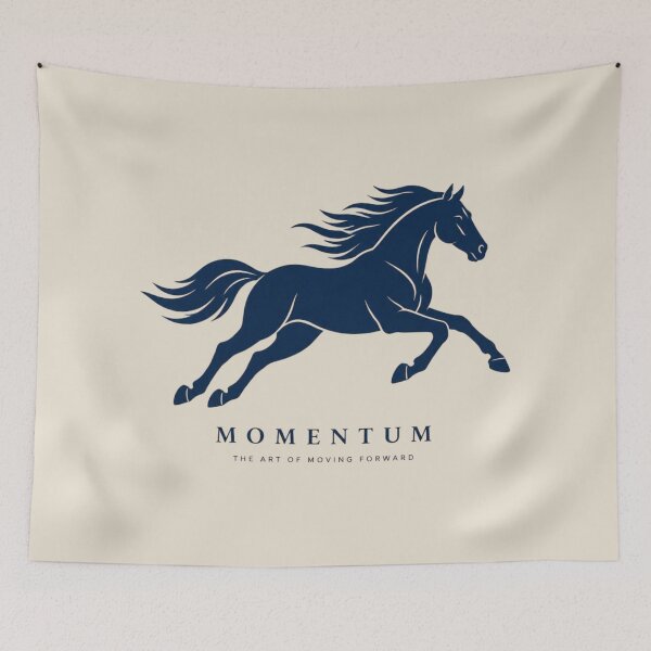 Item preview, Minimalist Galloping Horse Momentum Line Art Logo Design designed and sold by Panom Suavichien.