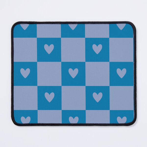 Item preview, Checkered Heart Pattern Blue designed and sold by Manic Purgatory.