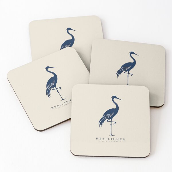 Item preview, Minimalist Crane Bird Resilience Line Art Wellness Logo Design designed and sold by Panom Suavichien.