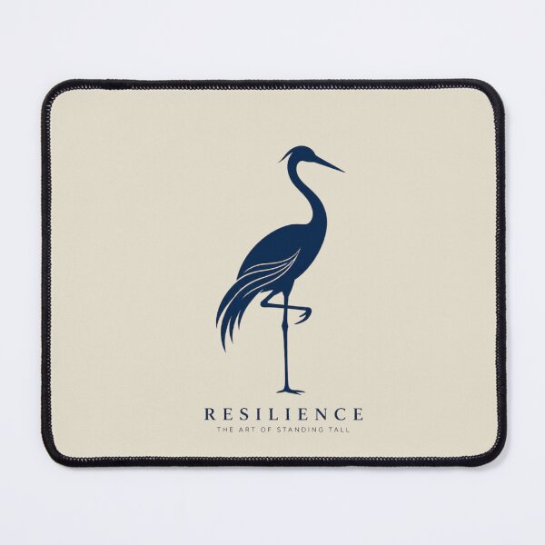 Item preview, Minimalist Crane Bird Resilience Line Art Wellness Logo Design designed and sold by Panom Suavichien.