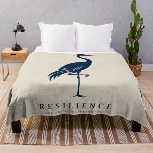 Item preview, Minimalist Crane Bird Resilience Line Art Wellness Logo Design designed and sold by Panom Suavichien.