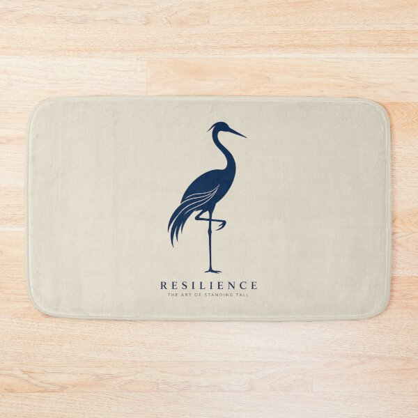Item preview, Minimalist Crane Bird Resilience Line Art Wellness Logo Design designed and sold by Panom Suavichien.