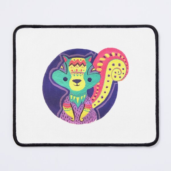 Item preview, Squirrel Cute Vibrant Tribal Squirrel Aztec Pattern Art designed and sold by KeyClothesline.