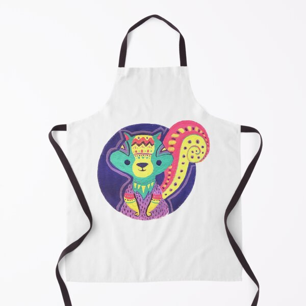 Item preview, Squirrel Cute Vibrant Tribal Squirrel Aztec Pattern Art designed and sold by KeyClothesline.