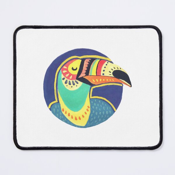 Item preview, Toucan Cute Vibrant Tropical Bird Tribal Collage Design designed and sold by KeyClothesline.