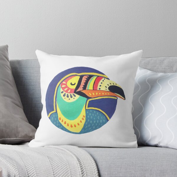Item preview, Toucan Cute Vibrant Tropical Bird Tribal Collage Design designed and sold by KeyClothesline.