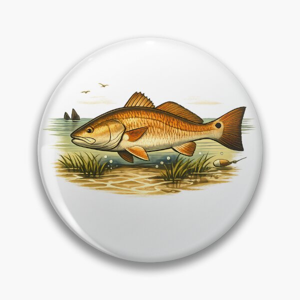 Item preview, Red snapper swimming in shallow water. designed and sold by Daily Quirk.