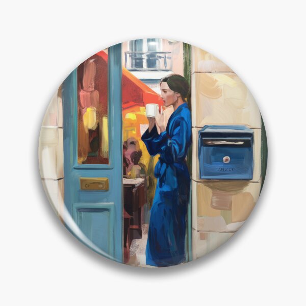 Item preview, Morning Pause: French Doorway Coffee Poster.  By Carraann. designed and sold by CARRAANN.